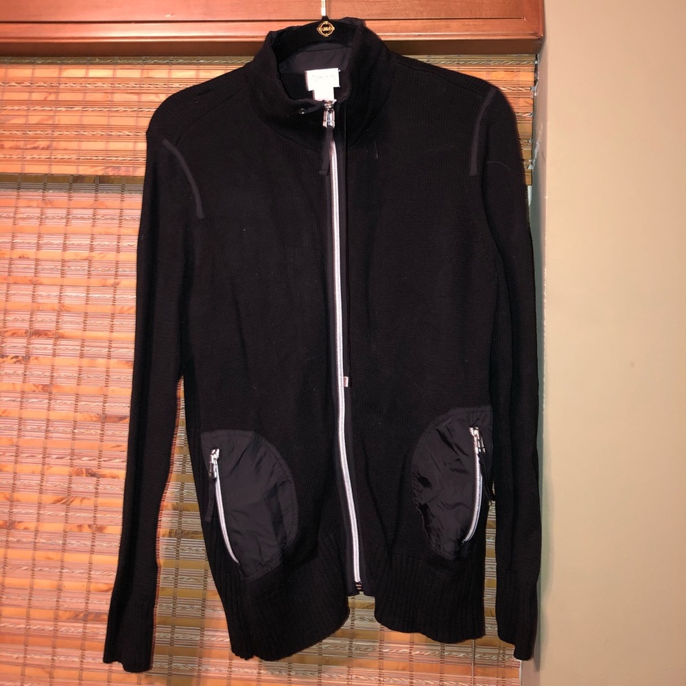 Black zip up Chico’s jacket